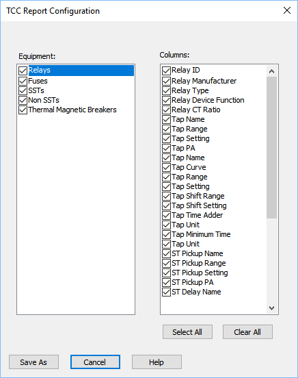 Report Configuration