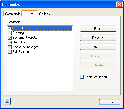 Viewing Toolbars