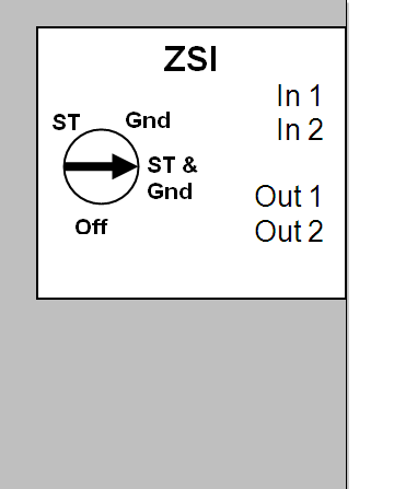 ZSI箭头指向ST & Gnd。