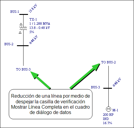 EL cable a la izquierda muestra “A BUS-3” y el cable a la derecha muestra “A BUS-2”.