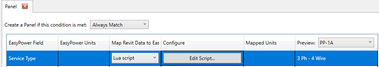 Se muestran las opciones de scripts Lua.